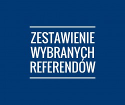 Zestawienie wybranych referendów