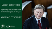 Leszek Balcerowicz w Poznaniu | 25 października 2018 r.